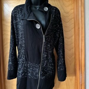 Neon Buddha Black and Gray Utility Jacket